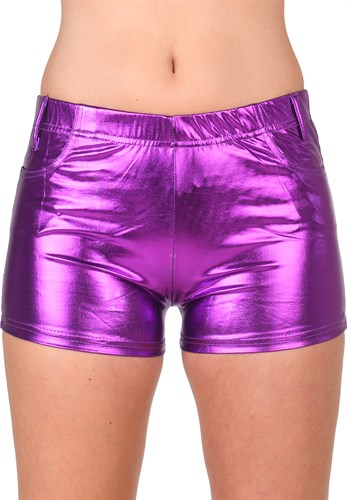Hotpants paars 