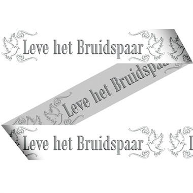 Markeerband Leve het Bruidspaar  15m 