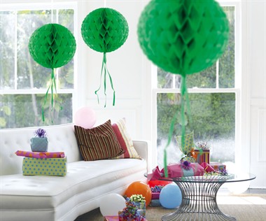 Honingraat bal groen 30cm