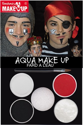 Aqua motief set piraat/ridder