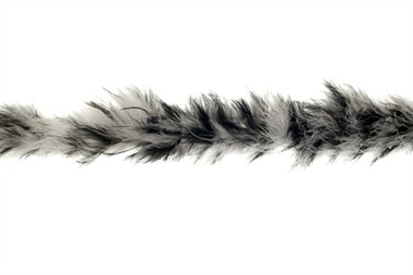 Maraboe gevlekt zwart/wit 200cm