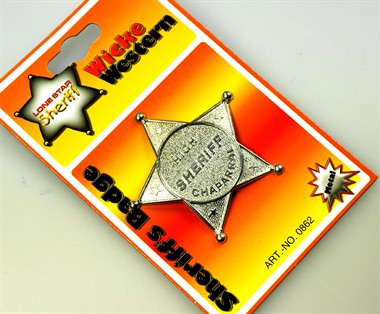 Sheriff Stern Metall auf Karte 