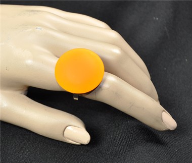 Ring neon oranje rond 30mm