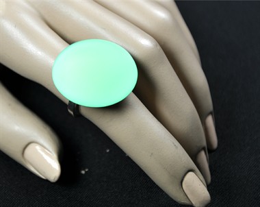 Ring neon grün rund 30mm