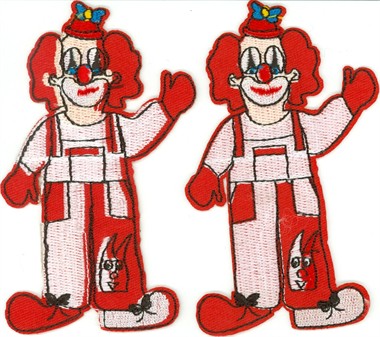 Bügelbild Clown klein 2st.