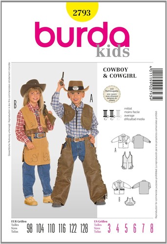 Burda Schnitte: Cowboy/Cowgirl (Kind)