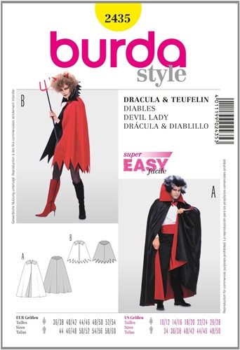Burda patroon: Dracula/duivelin
