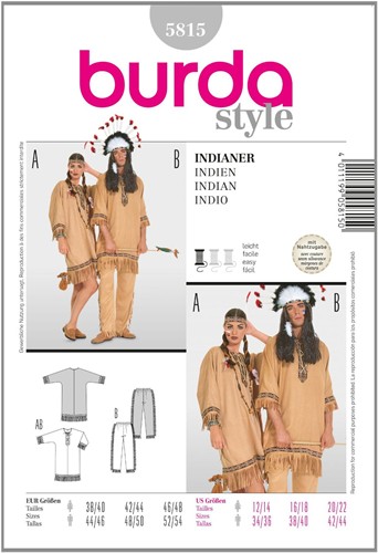 Burda patroon: Indiaan