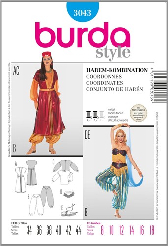 Burda Schnitte: Harem Kombination