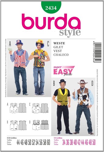 Burda Schnitte: Weste