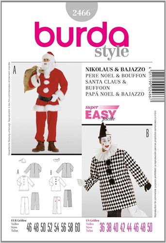 Burda Schnitte: Nikolaus/Bajazzo