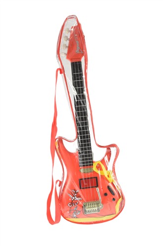 Gitarre rot im Beutel  52cm