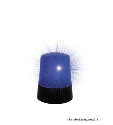 Zwaailicht blauw (zonder batterijen)