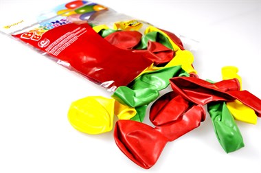 Balloons 20pcs. red/yellow/green  Ø 26cm