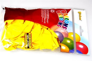 Balloons 20pcs. yellow  Ø 26cm