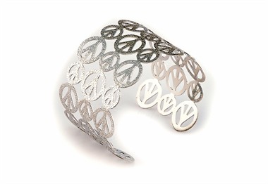 Armband peace zilver
