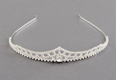 Diadem Strass silber 