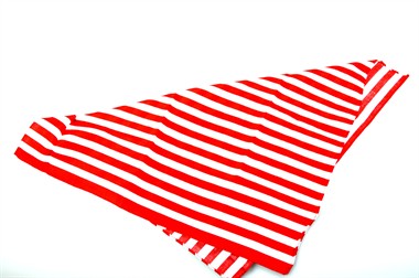 Halstuch rot/weiß geringelt 