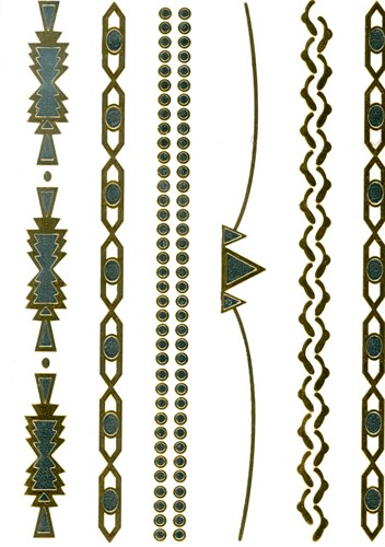 Metallic tattoos klein