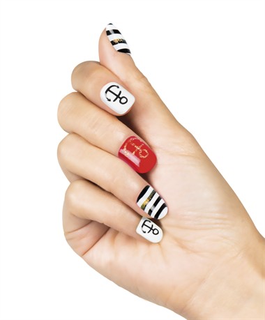 Vingernagels navy 24 stuks
