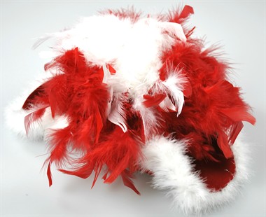 Dreispitz Rot Silberlitze+Boa Kind