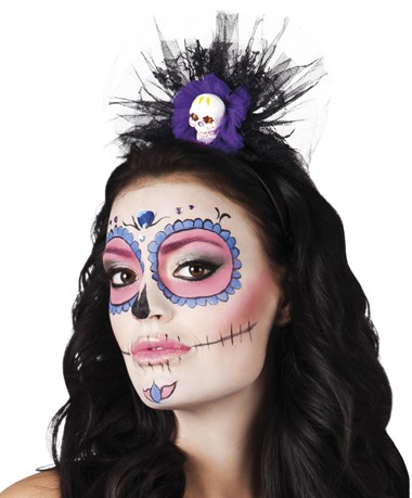 Haarreif La Huesuda Day of the Dead Halloween