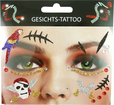 Sticker Gesicht Pirat 