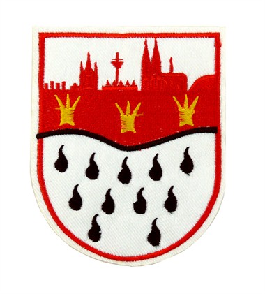 Strijkapplicatie Wappen-Skyline groot