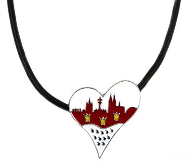 Kette Kölle Herz/Skyline Gummiband