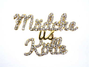 Brosche gold Mädche us Kölle 