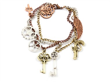 Armband Steampunk zilver