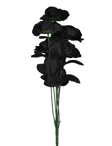 Strauß Rosen schwarz 6St. 