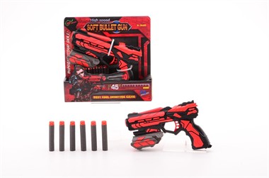 Pijl pistool Serve & Protect 18 cm met 6pijlen