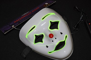 Masker wit met LED verlichting