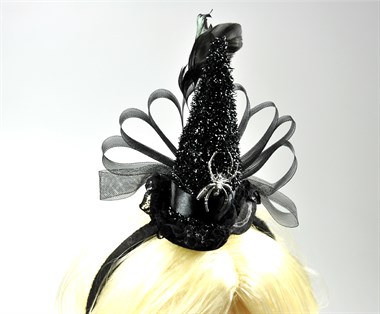Diadeem heksenhoed met spin