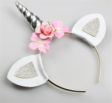 Haarreif Einhorn silber 