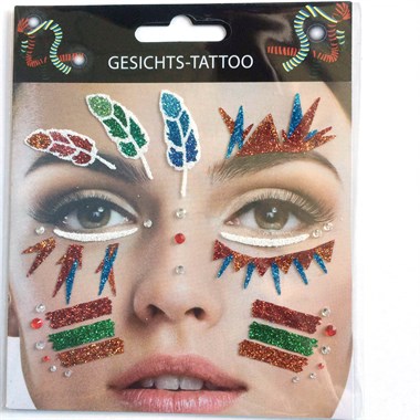 Sticker Gesicht Indianer 