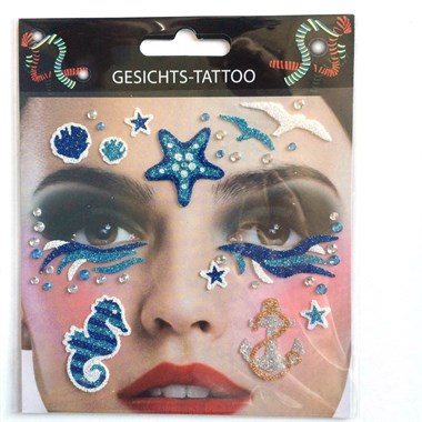 Sticker Gesicht Marine 