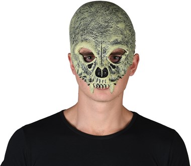 Halbmaske Totenschädel Schaum 