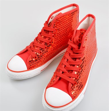 Schoenen rood pailletten
