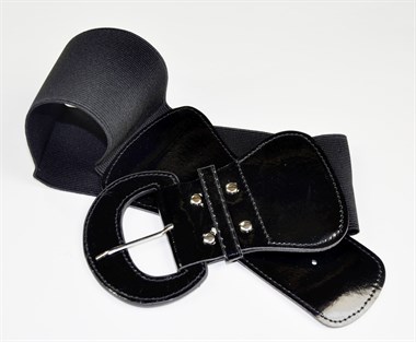 Belt black stretch  100cm