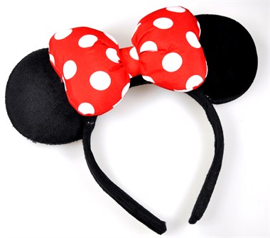 Diadeem muis met lint ( incl. batterijen)
