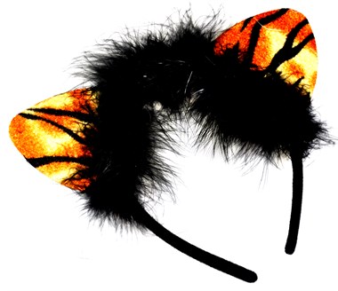 Diadeem  tijger (incl.batterijen) 