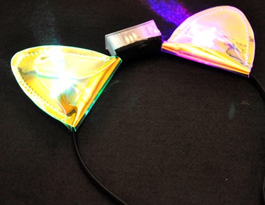 Haarreif gold blinkend (incl.Batt.) 