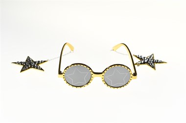 Glasses gold disco
