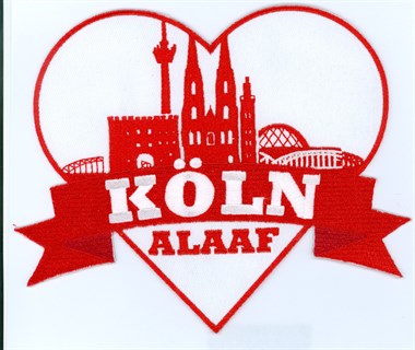 Hotfix ironing application KÖLN ALAAF 13cm