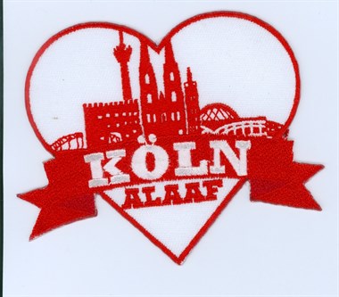 Hotfix ironing application KÖLN ALAAF  8cm