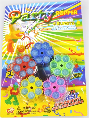 Munitie confetti pistool 5x6 patronen
