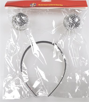 Diadeem zilver pailletten