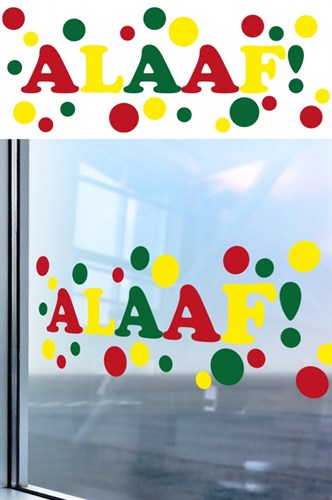 Raamsticker Alaaf 75 x 25 cm